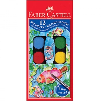 FABER-CASTELL SULUBOYA REDLINE KÜÇÜK BOY 12 RENK 125011/190011