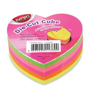 NOKİ MEMO KALP ŞEKİLLİ 5 RENK 250 SAYFA NO:12356