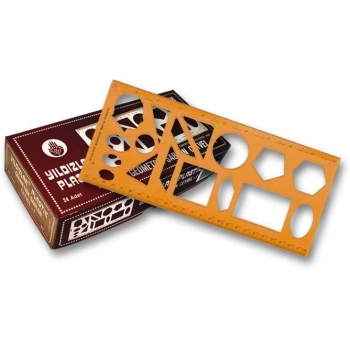 YILDIZLAR GEOMETRİK ŞABLON CETVEL 125CM 040