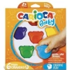CARİOCA TEDDY ŞEKİLLİ ELLERİ KİRLETMEYEN MUM BOYA KALEMİ 6LI 42956