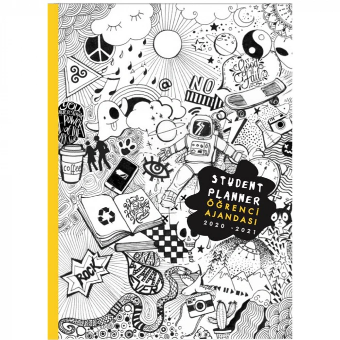 AKADEMİ ÇOCUK ÖĞRENCİ AJANDASI EMOJİS 2020 - 2021