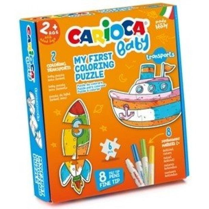 CARİOCA BOYANABİLİR BEBEK YAPBOZ TAŞITLAR 43080
