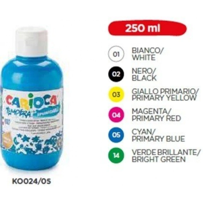CARİOCA GUAJ BOYA (SÜPER YIKANABİLİR) 250 ML KOBALT MAVİ KO024/17
