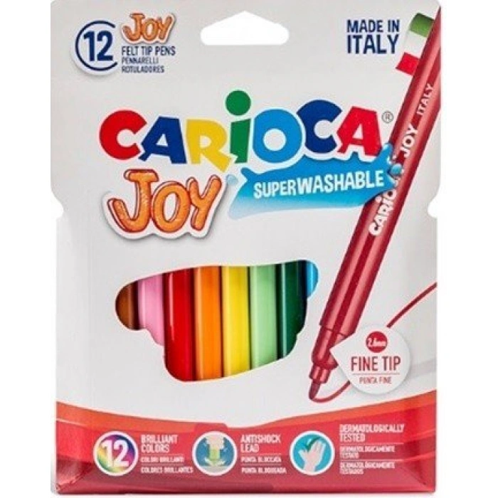 CARİOCA JOY SÜPER YIKANABİLİR KEÇELİ BOYA KALEMİ 12Lİ 40531-40614