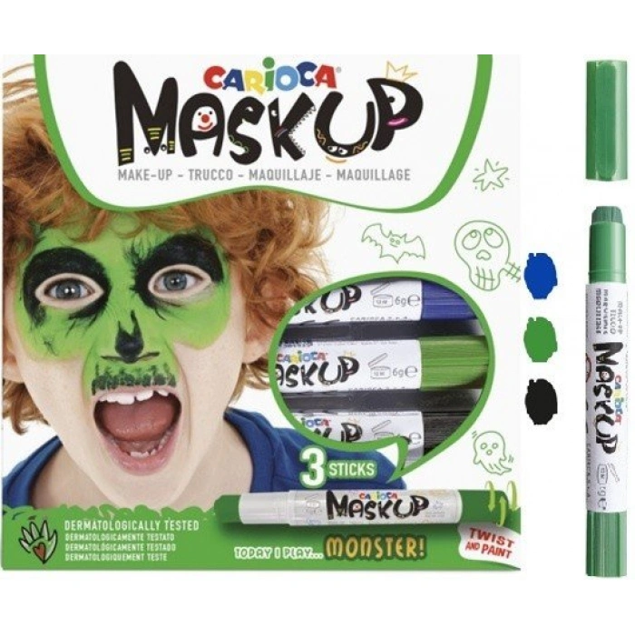 CARİOCA MASK UP YÜZ BOYASI – CANAVARLAR (3 RENK) 43051