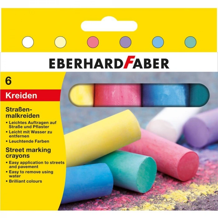 EF SOKAK İŞARETLEME TEBEŞİRİ PASTEL 6 RENK EF-5265006