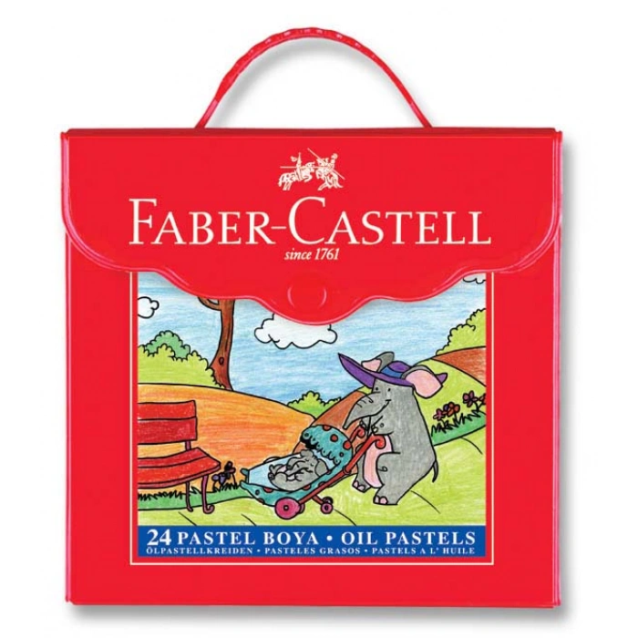 FABER-CASTELL PLS. ÇANTALI PASTEL BOYA 24 RENK 125125-125124