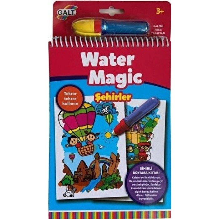 GALT WATER MAGİC SİHİRLİ KİTAP ŞEHİRLER 3 YAŞ + 1501561