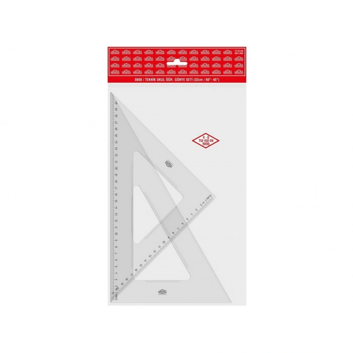 HATAS 0808 TEKNİK OKUL ÖĞRENCİ GÖNYE SETİ 32Cm. 60-45