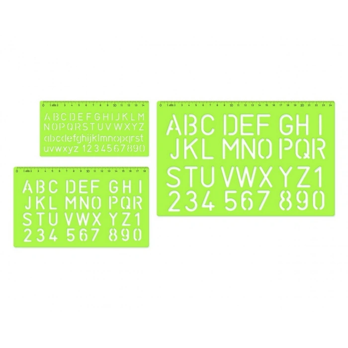 HATAS 2260 YAZI SETİ BÜYÜK HARF 10 - 20 - 30 mm. (Takım)