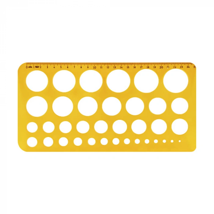 HATAS 2272 DAİRE ŞABLONU 1-36 mm.  (BÜYÜK)