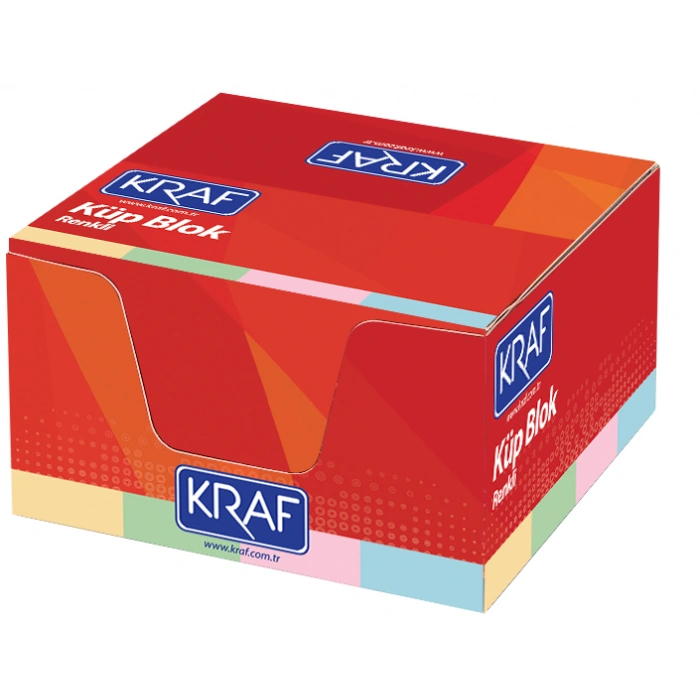KRAF KÜP BLOK RENKLİ 8X8 CM 117G