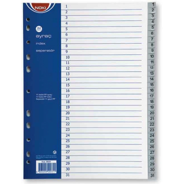 NOKİ AYRAÇ PP 1-31 RAKAM 59231