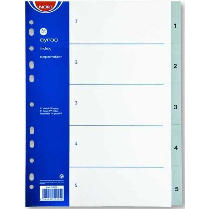 NOKİ AYRAÇ PP 1-5 RAKAM 59205