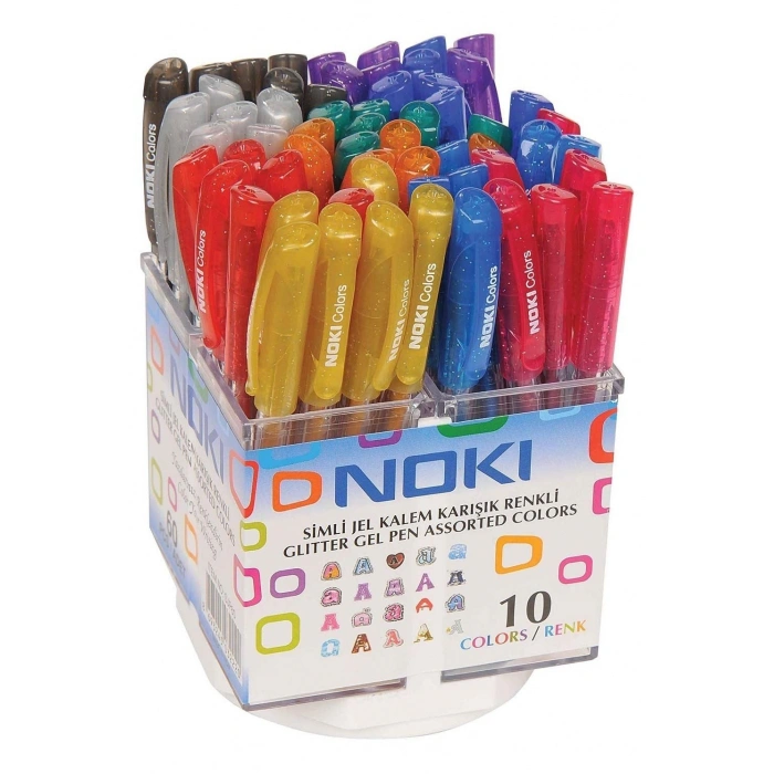 NOKİ SİMLİ JEL KALEM KARIŞIK RENK 1 MM SJP60