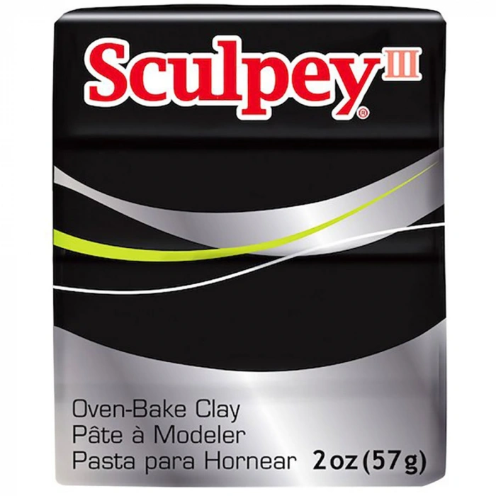 SCULPEY III POLİMER KİL SİYAH 57GR S-302042