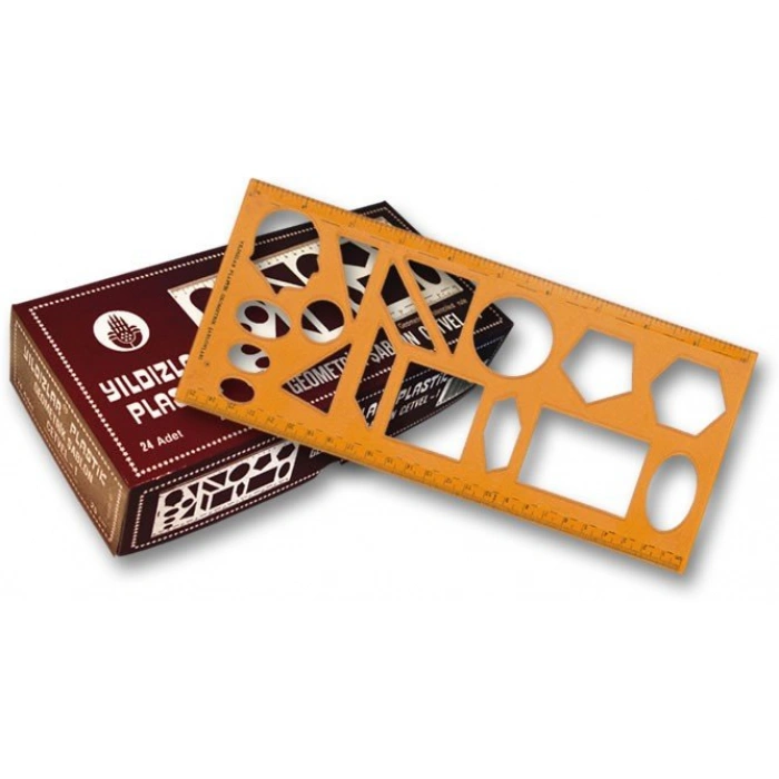 YILDIZLAR GEOMETRİK ŞABLON CETVEL 125CM 040