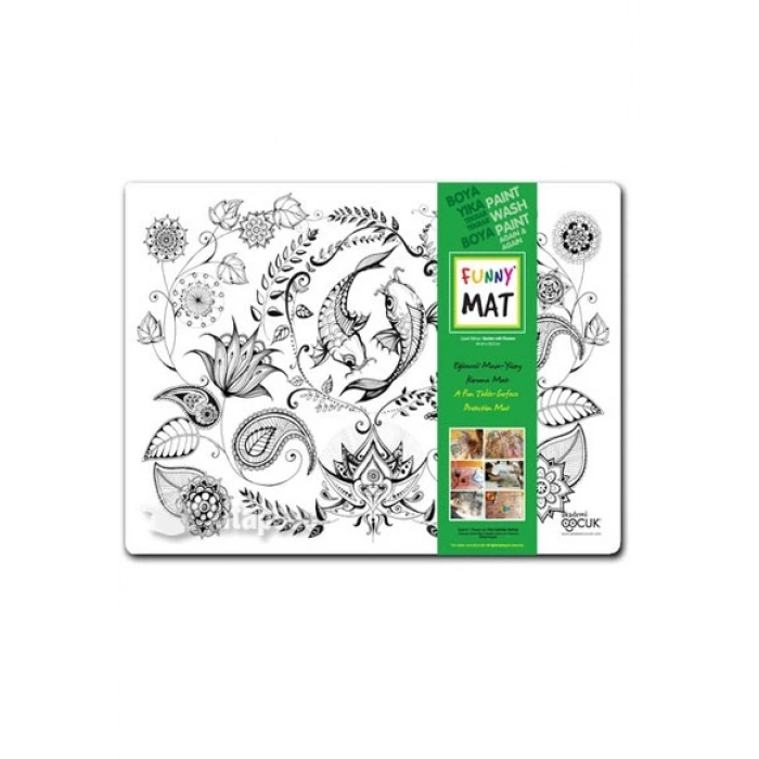 AKADEMİ ÇOCUK FUNNY MAT - CICEKLI BAHCE