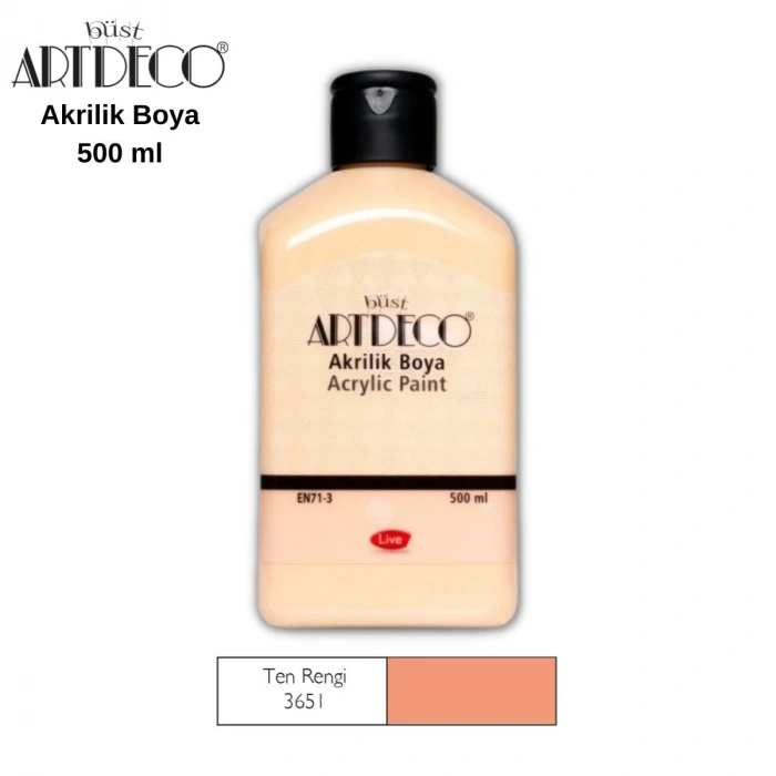 ARTDECO AKRİLİK BOYA 500ML TEN RENGİ 3651 LV-Y-070L-3651