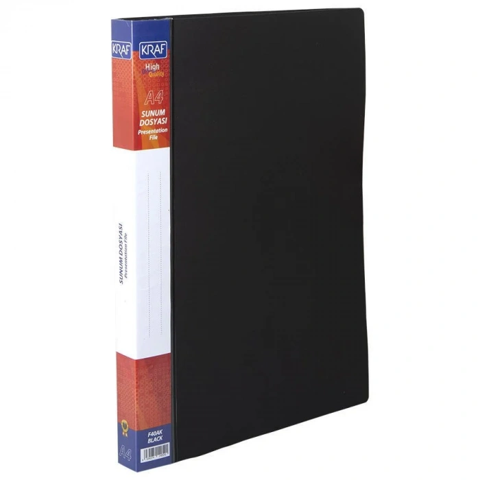 KRAF SUNUM DOSYASI 100 LÜ F100AK SİYAH