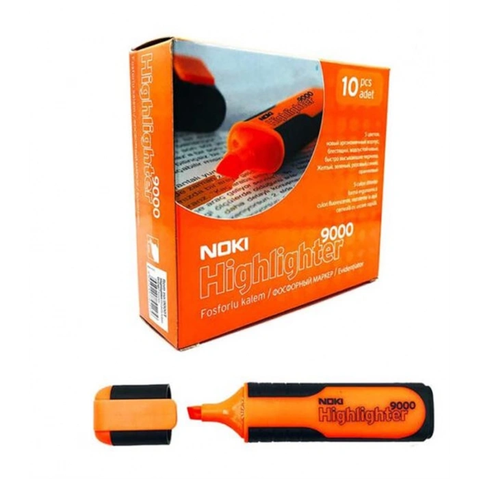 NOKİ FOSFORLU KALEM TURUNCU 9000T