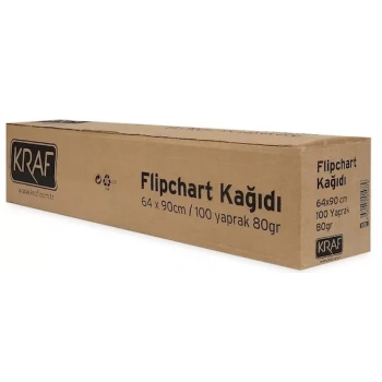 KRAF FLIPCHART KAĞIDI RULO 64x90 100YP 702G