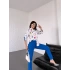 Puantiye Desenli Mavi İkili Takım