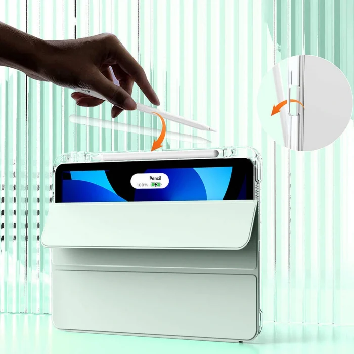 ​iPad Air 13 2024 Kılıf Magnetik Ayrılabilen Airbagli Sliding Tablet Kılıfı