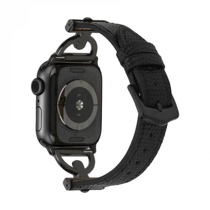 ​​​Watch Ultra 49mm Kordon Uyumlu-53 Deri Strap Kayış