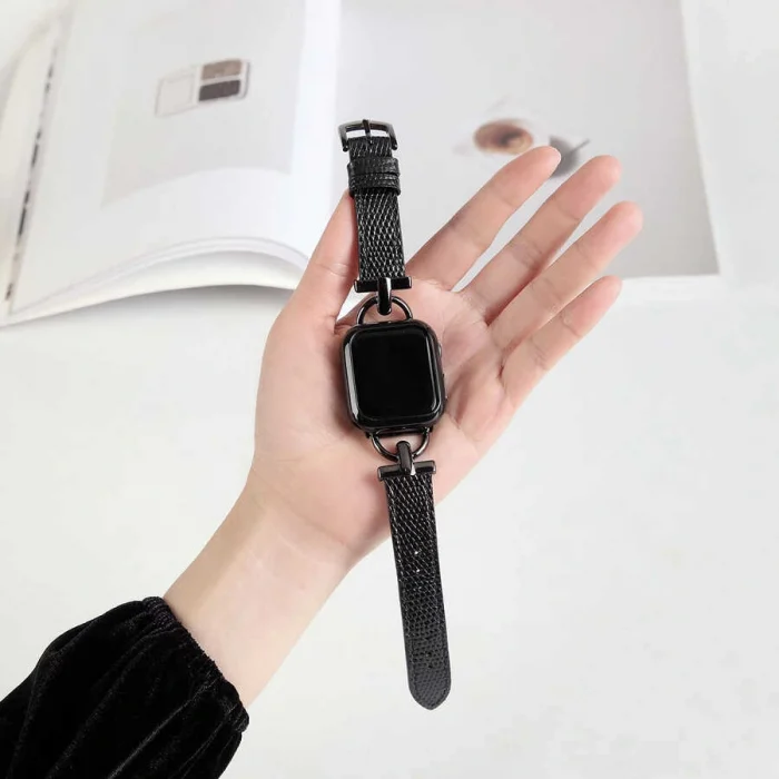 ​​​Watch Ultra 49mm Kordon Uyumlu-53 Deri Strap Kayış