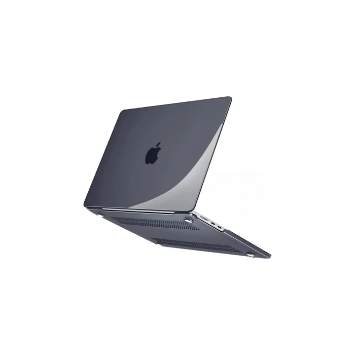 MacBook Air M2 13.6 A2681 2022 Kristal Siyah Kılıf Kapak Koruma