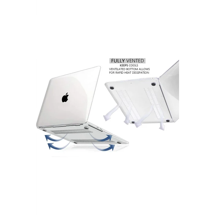 MacBook Air 13 Kılıf Kapak A2337(M1)/ A2179/ A1932, İnce Sert Kabuk Koruma Kılıfı