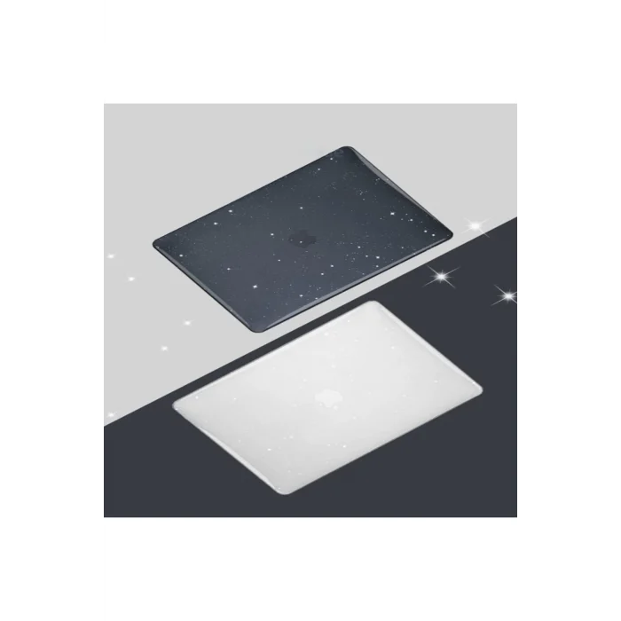 Macbook 13 Pro M1 M2 Çip A2338 Simli Siyah Koruma Kapak
