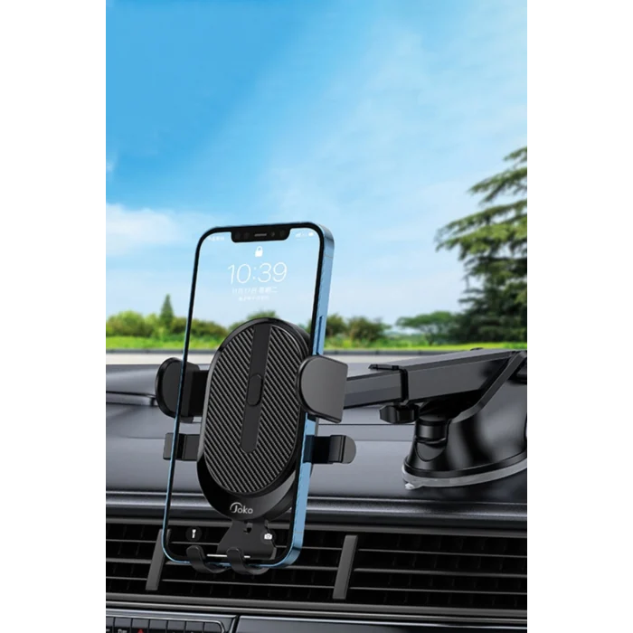 Araç İçi Telefon Tutucu Vantuzlu Ayarlanabilir-Siyah