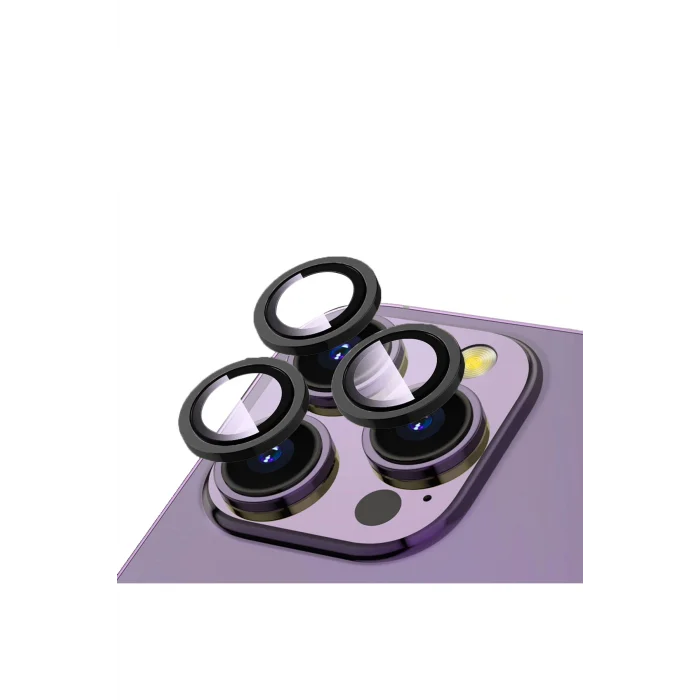 iPhone 15 Pro / 15 Pro Max Uyumlu CL-12 Premium Safir Parmak İzi Bırakmayan Kamera Lens Koruyucu