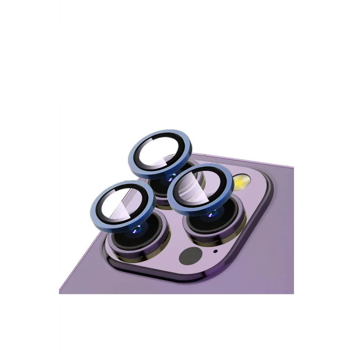 iPhone 15 Pro / 15 Pro Max Uyumlu CL-12 Premium Safir Parmak İzi Bırakmayan Kamera Lens Koruyucu