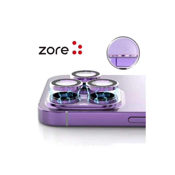 iPhone 13 CL-12  Premium Safir Parmak İzi Bırakmayan Anti-Reflective Kamera Lens Koruyucu