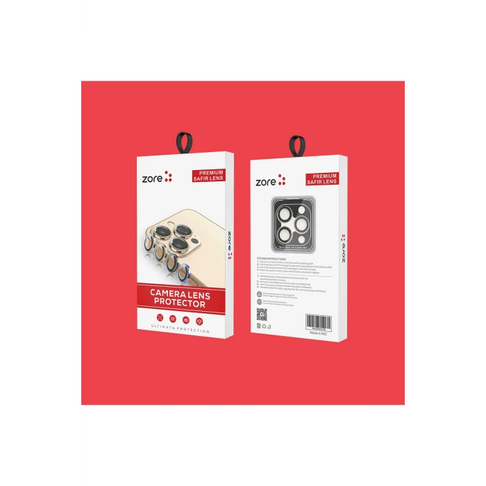 iPhone 13 CL-12  Premium Safir Parmak İzi Bırakmayan Anti-Reflective Kamera Lens Koruyucu