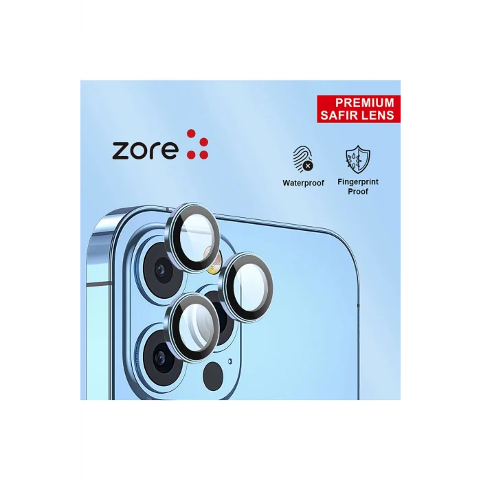 iPhone 13 CL-12  Premium Safir Parmak İzi Bırakmayan Anti-Reflective Kamera Lens Koruyucu