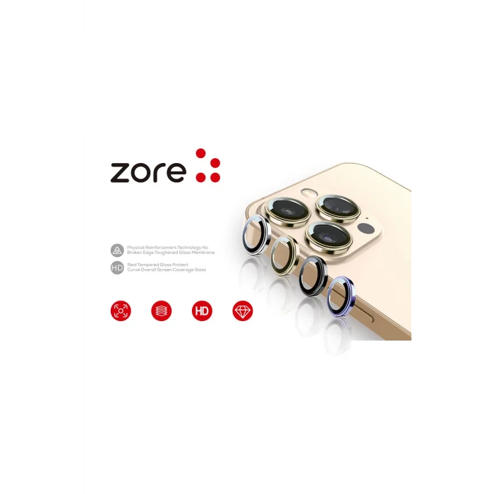 iPhone 13 CL-12  Premium Safir Parmak İzi Bırakmayan Anti-Reflective Kamera Lens Koruyucu