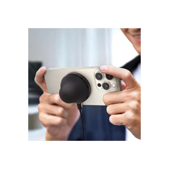 MagPlay Pocket Wireless Şarj Destekli Mini Bluetooth Speaker Hoparlör v5.4 Siyah