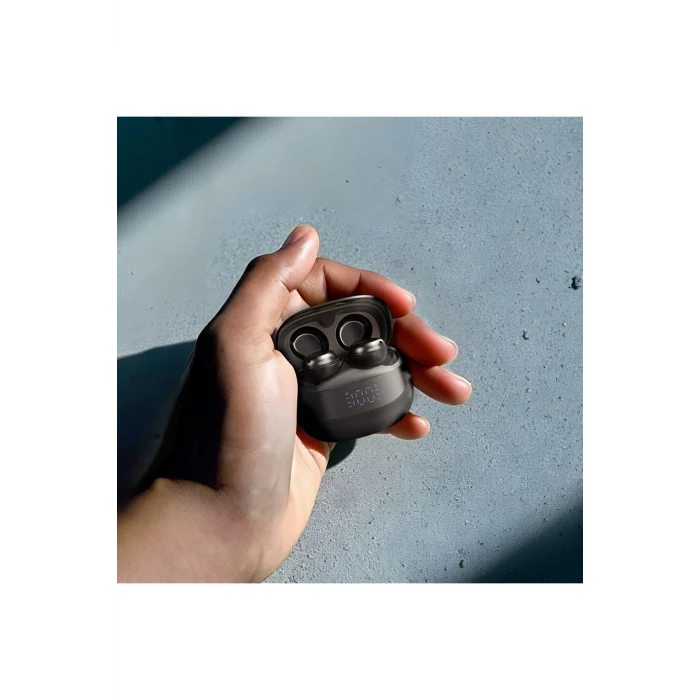 Kulak İçi Bluetooth Kulaklık Amazsound Lite Dijital LED Göstergeli v5.4 Siyah