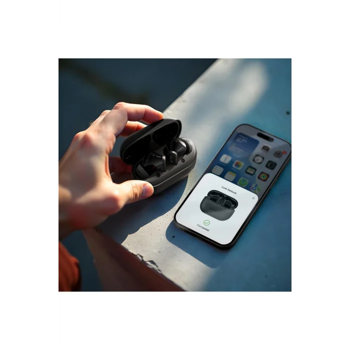 Amazsound Luxe ENC Teknolojili Kulak İçi Bluetooth Kulaklık v5.4 Siyah