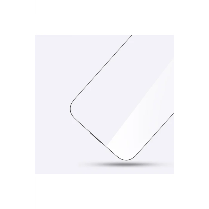 iPhone 16 Amazingthing Titan Şeffaf HD Görünümlü Temperli Cam Ekran Koruyucu Siyah