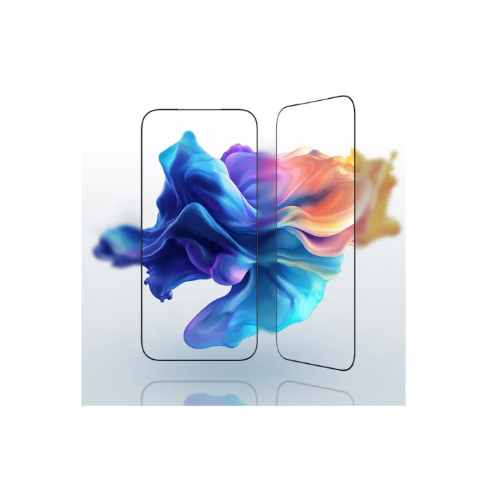 iPhone 17 Air Uyumlu Radix Parmak İzi Bırakmayan Temperli Cam Ekran Koruyucu Şeffaf Uyumlu