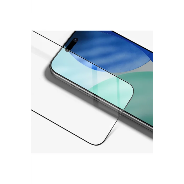 iPhone 17 Pro Uyumlu Radix Parmak İzi Bırakmayan Temperli Cam Ekran Koruyucu Şeffaf