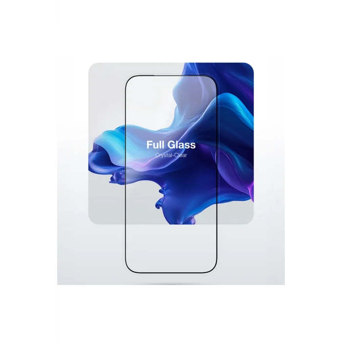 iPhone 17 Pro Max Uyumlu Radix Parmak İzi Bırakmayan Temperli Cam Ekran Koruyucu Şeffaf