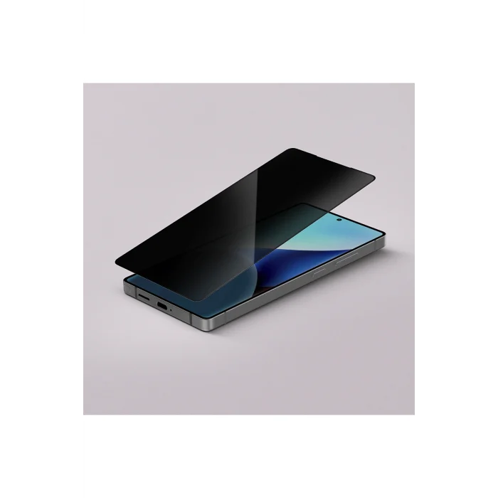 Samsung S25 Plus Amazingthing Radix Privacy Parmak İzi Bırakmayan Temperli Cam Ekran Koruyucu Siyah