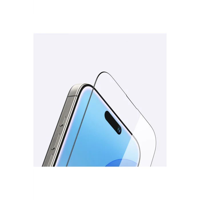 iPhone 16 Plus Amazingthing Radix HD Parlak Görünümlü Temperli Cam Ekran Koruyucu Siyah