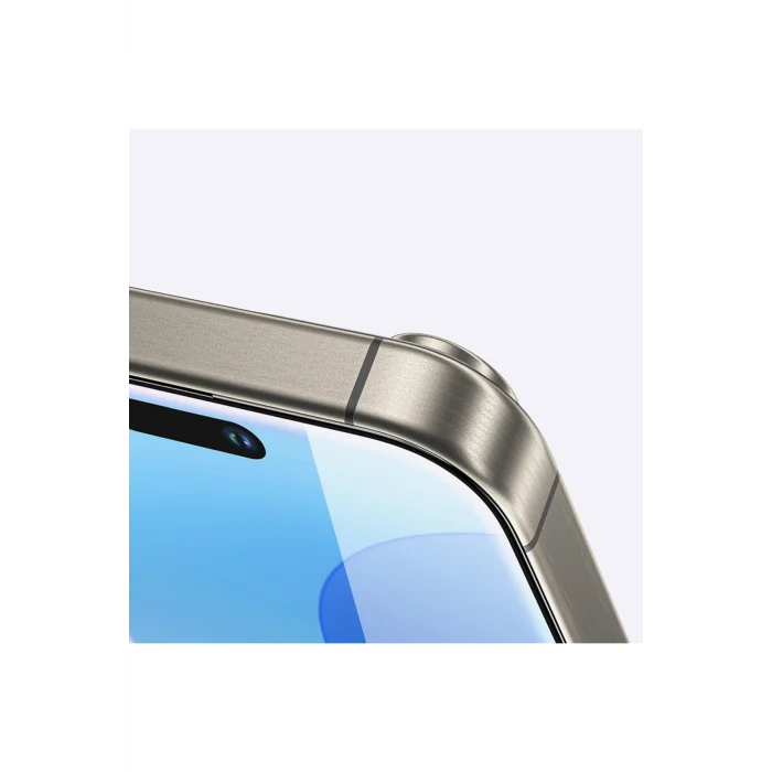 iPhone 16 Pro Amazingthing Radix HD Parlak Görünümlü Temperli Cam Ekran Koruyucu Siyah